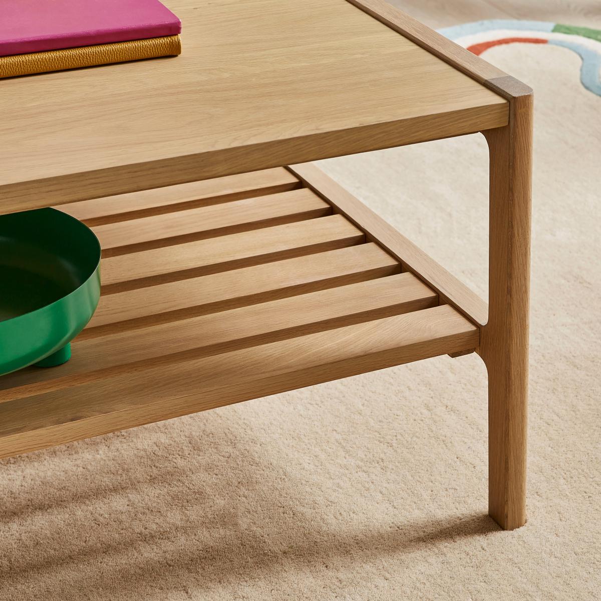 Elements Holmes Rectangular Coffee Table, Oak Oak – image 2