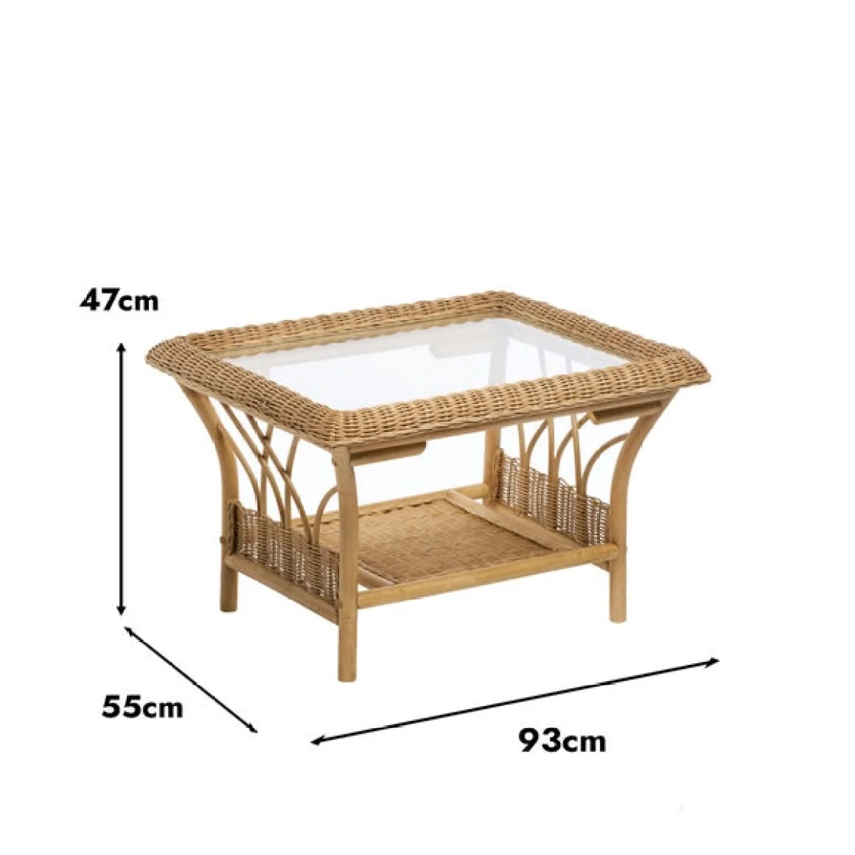 Desser Viola Rattan Coffee Table – image 3