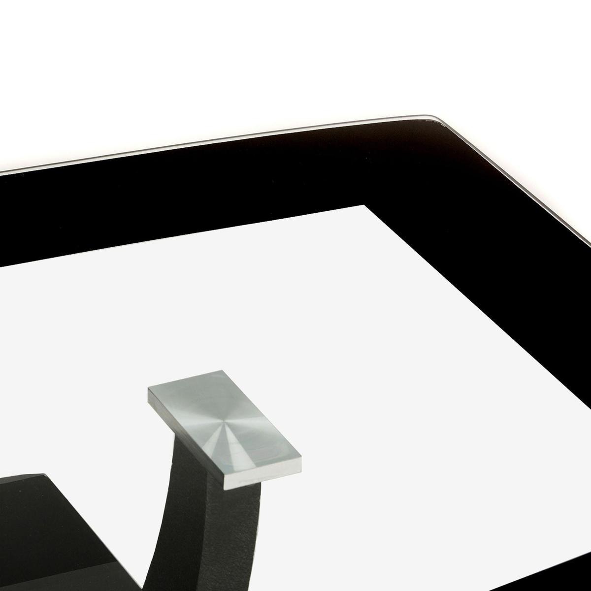 Henrietta Glass Coffee Table Black – image 2