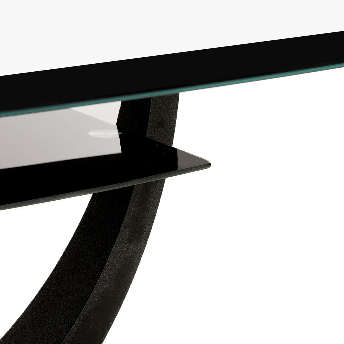 Henrietta Glass Coffee Table Black – image 4