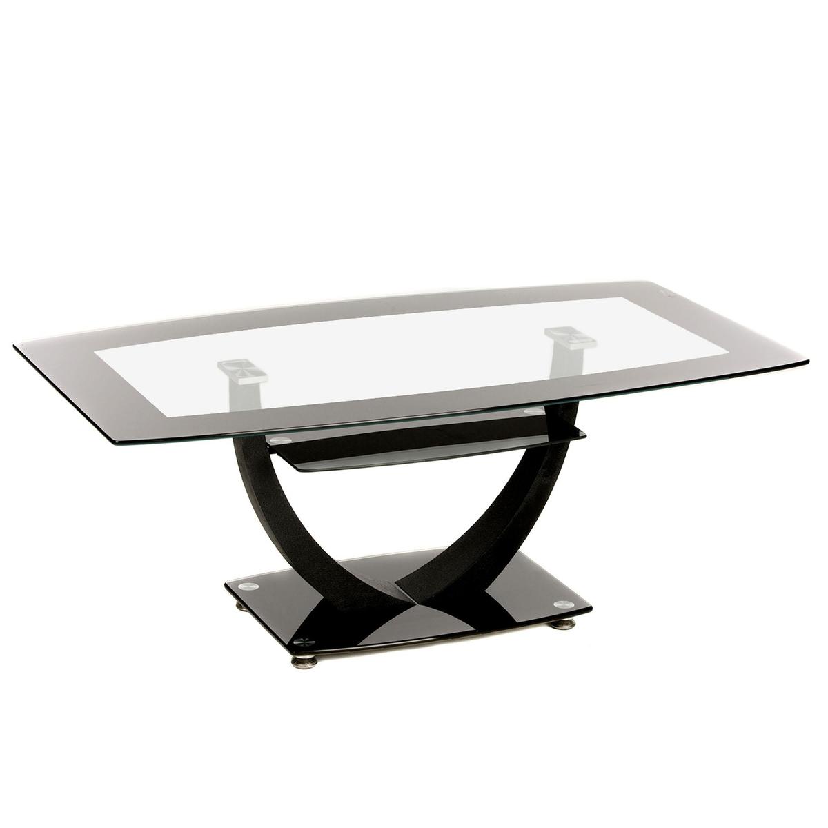 Henrietta Glass Coffee Table Black – image 6