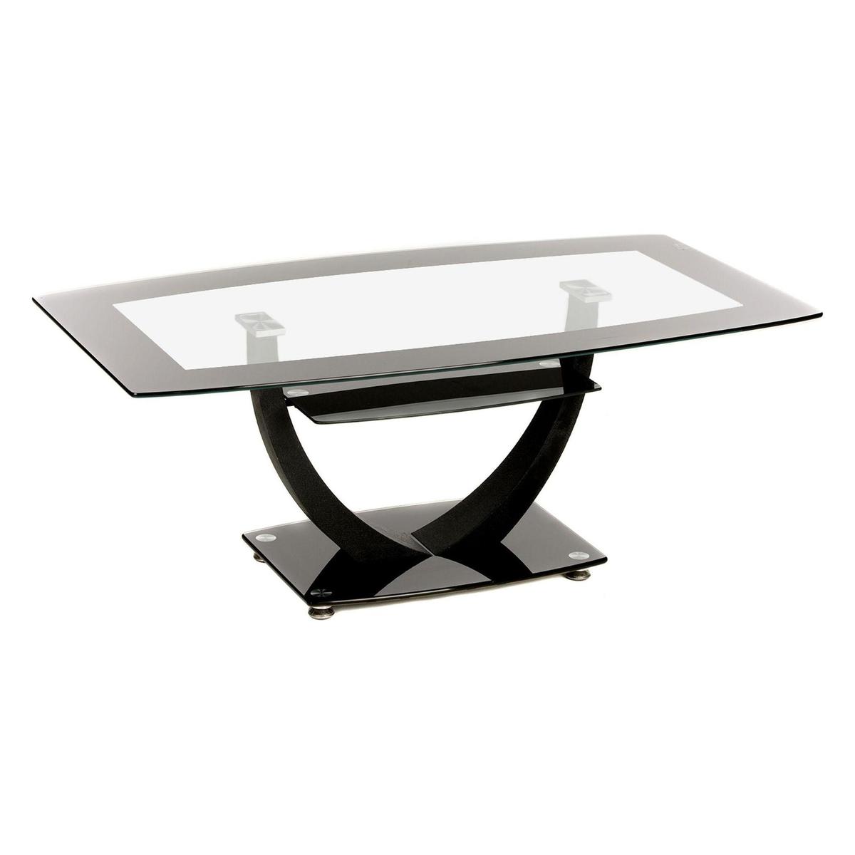 Henrietta Glass Coffee Table Black – image 1