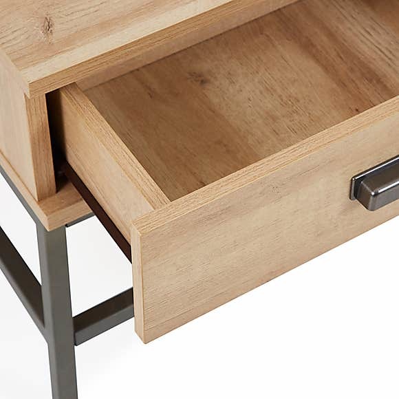 Fulton Oak Effect Lift Up Coffee Table Brown and Grey – image 7