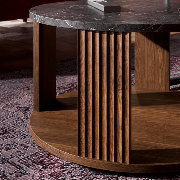 Georgi Marble Effect Nest of Coffee Tables – image 4