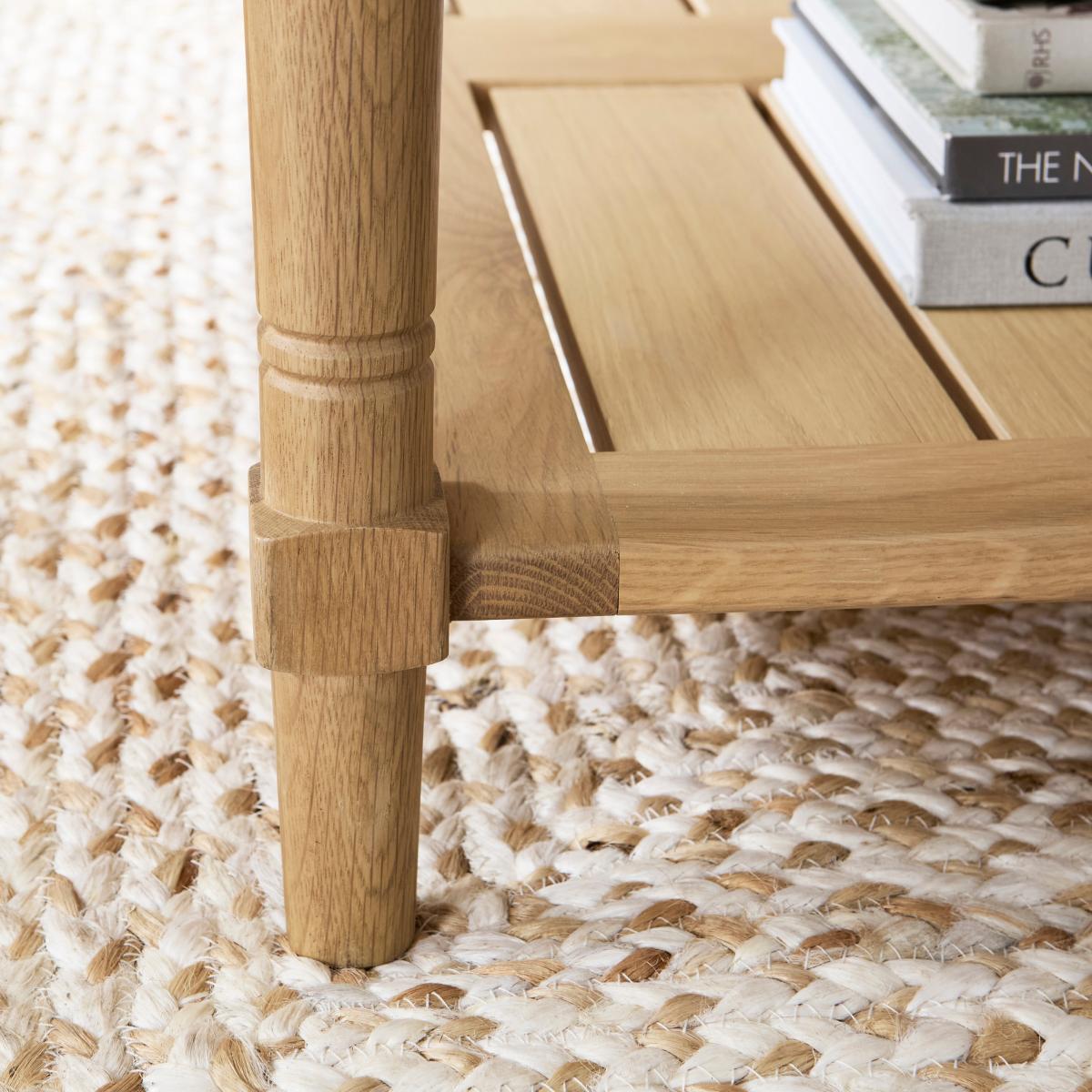 Churchgate Walcote Square Coffee Table, Oak Oak – image 4