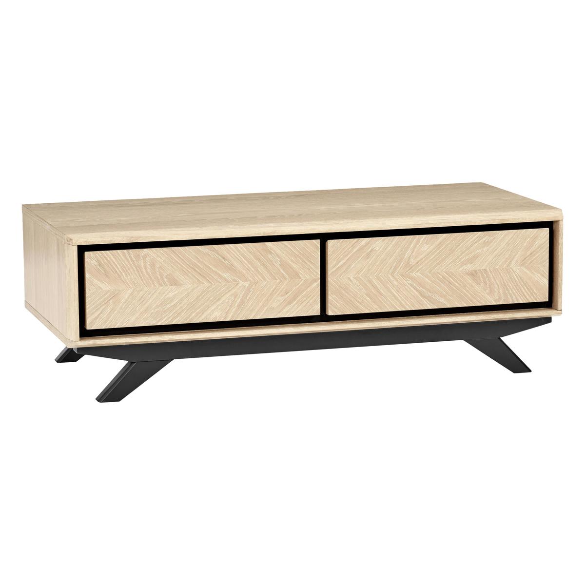 Velodrome Coffee Table with Drawers - Brown - By Furniture Village – image 1