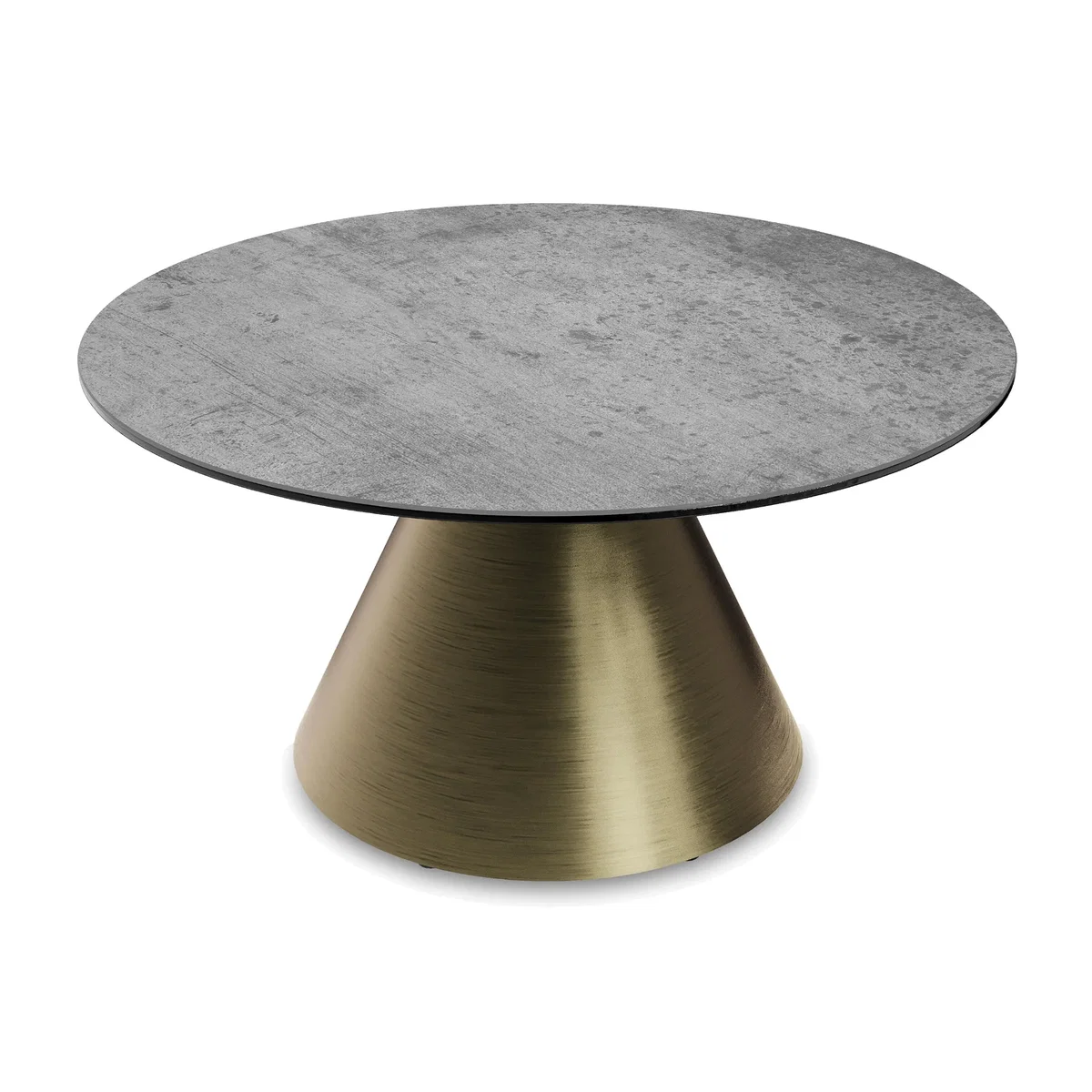 Akante - Amorim Round Coffee Table with Bronze Base – image 1