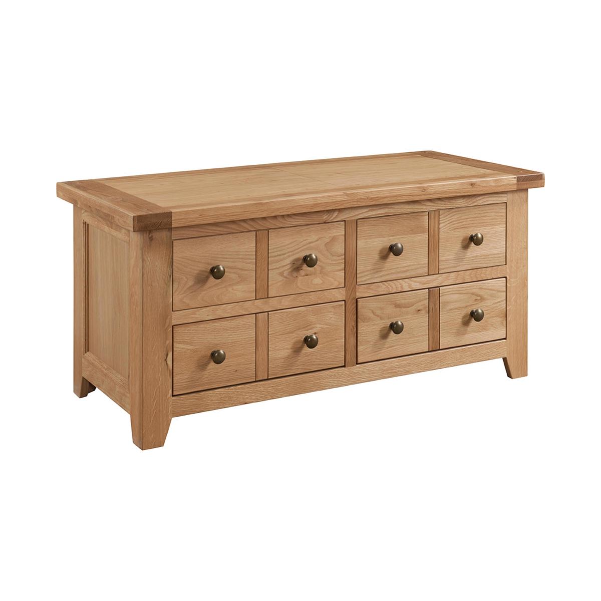 Furnitureland - California Storage Coffee Table with Drawers - Brown