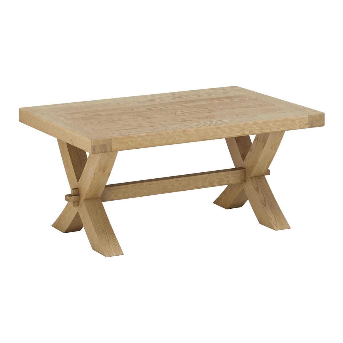 Keating Crossed-Leg Coffee Table - Brown - By Furniture Village