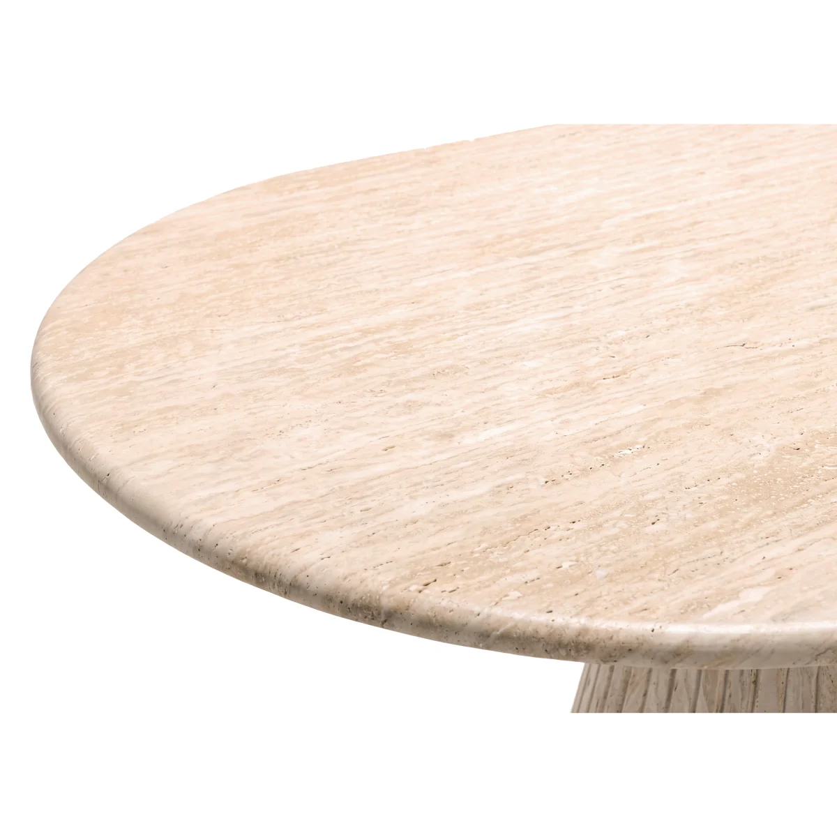 Romeo Oval Coffee Table with Pedestal Base - Living Room Furniture - In Time for Christmas – image 3