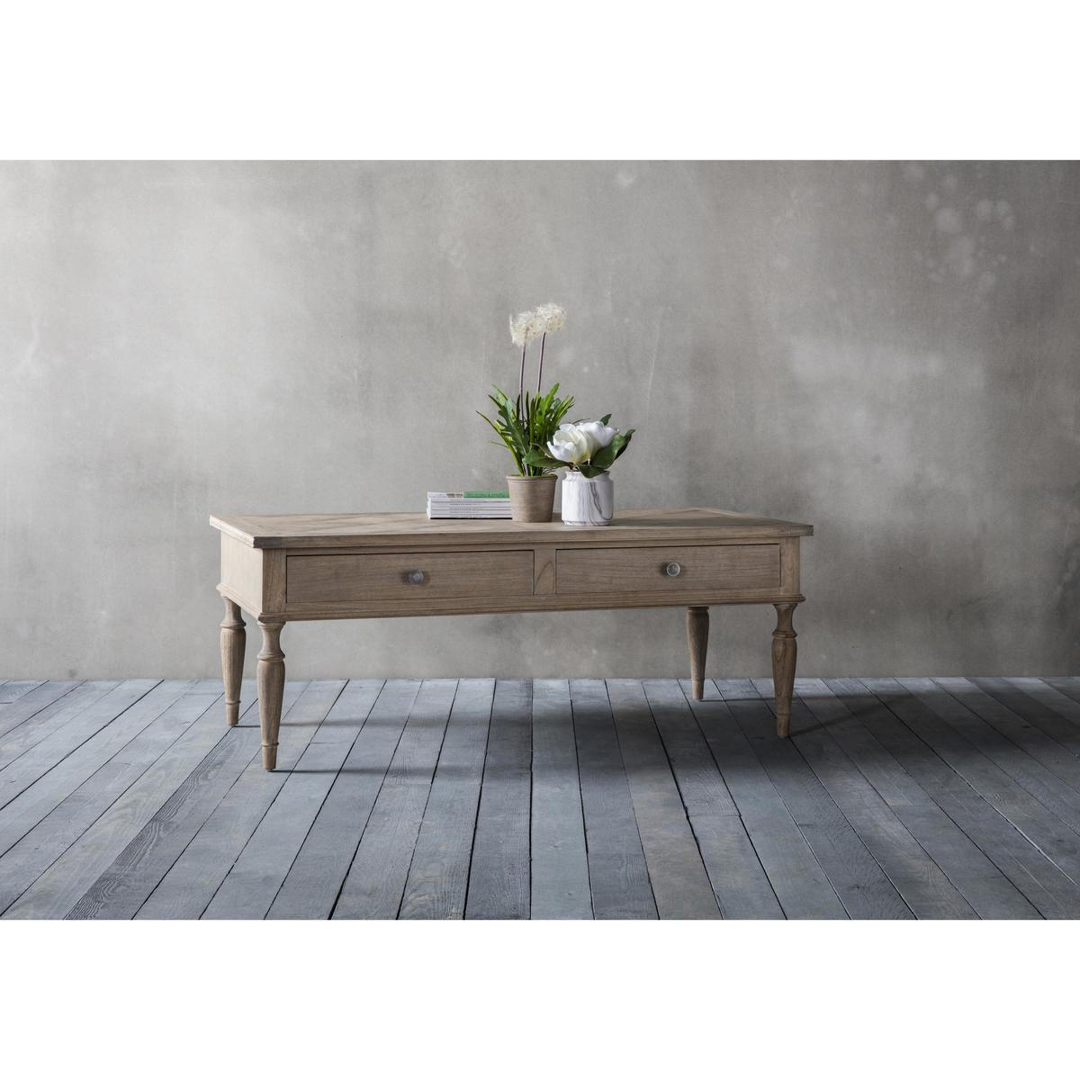 Riviera 2 Drawer Coffee Table - Brown - By Furniture Village – image 2