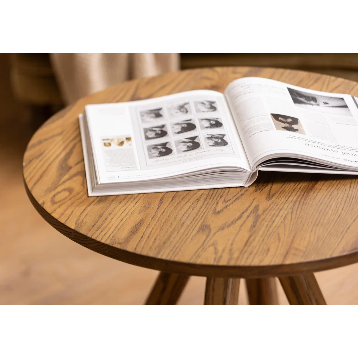 Pien Round Oak Coffee Table - Living Room Furniture - In Time for Christmas – image 3
