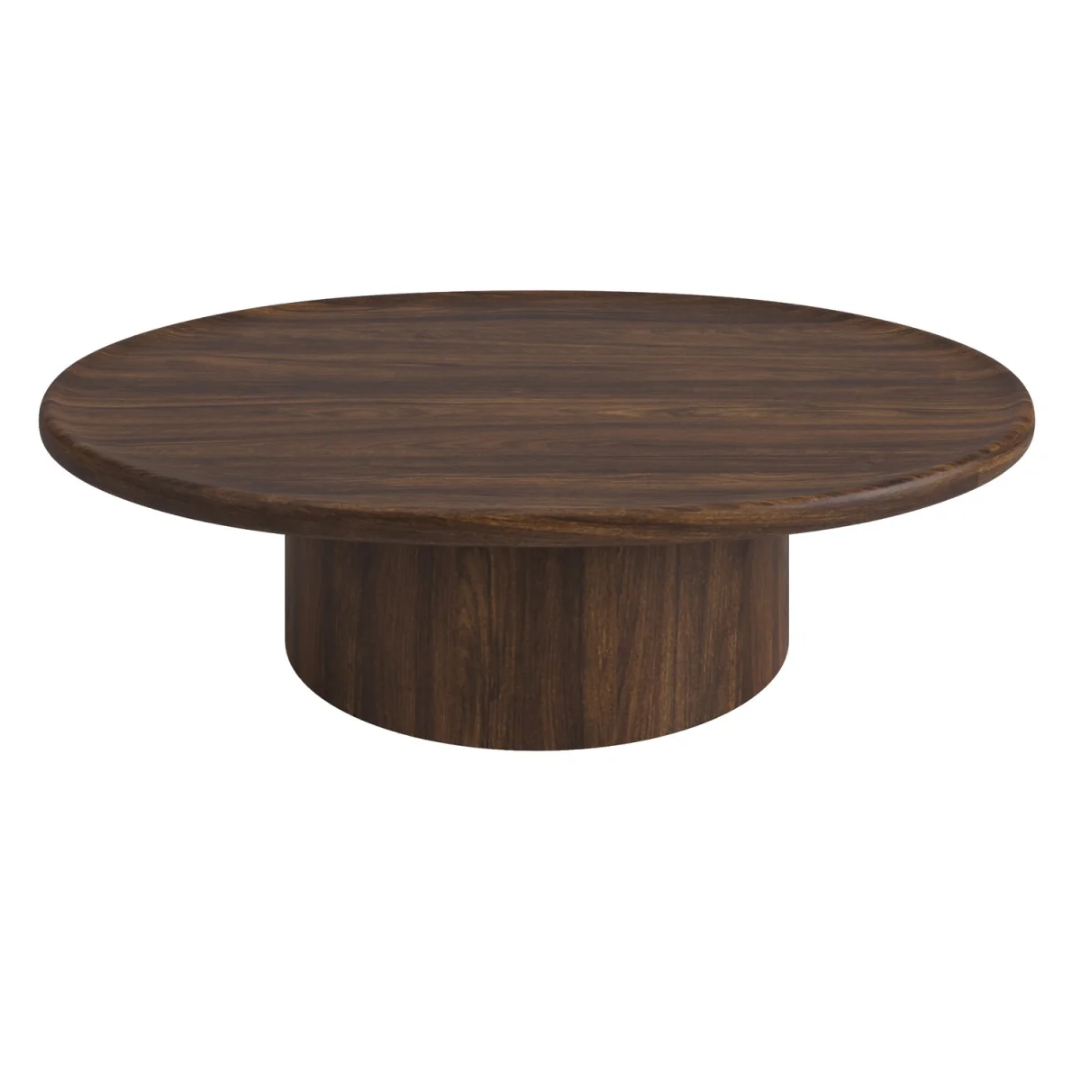 Large Walnut Oval Coffee Table - Arrezzo – image 3