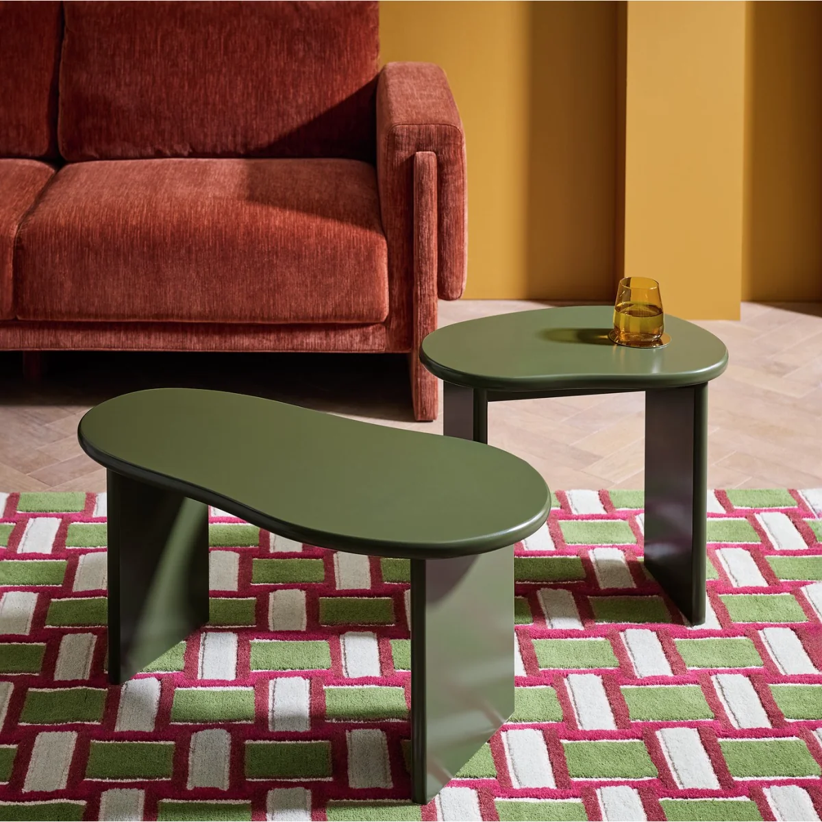Habitat Leena Organic Shape Coffee Table - Green – image 3