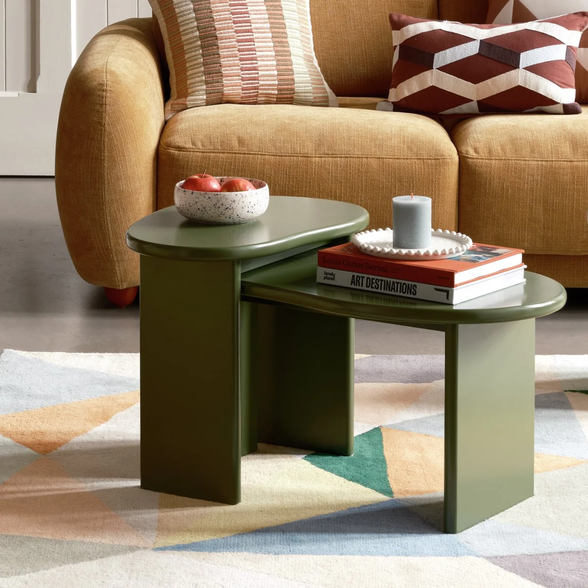 Habitat Leena Organic Shape Coffee Table - Green – image 4