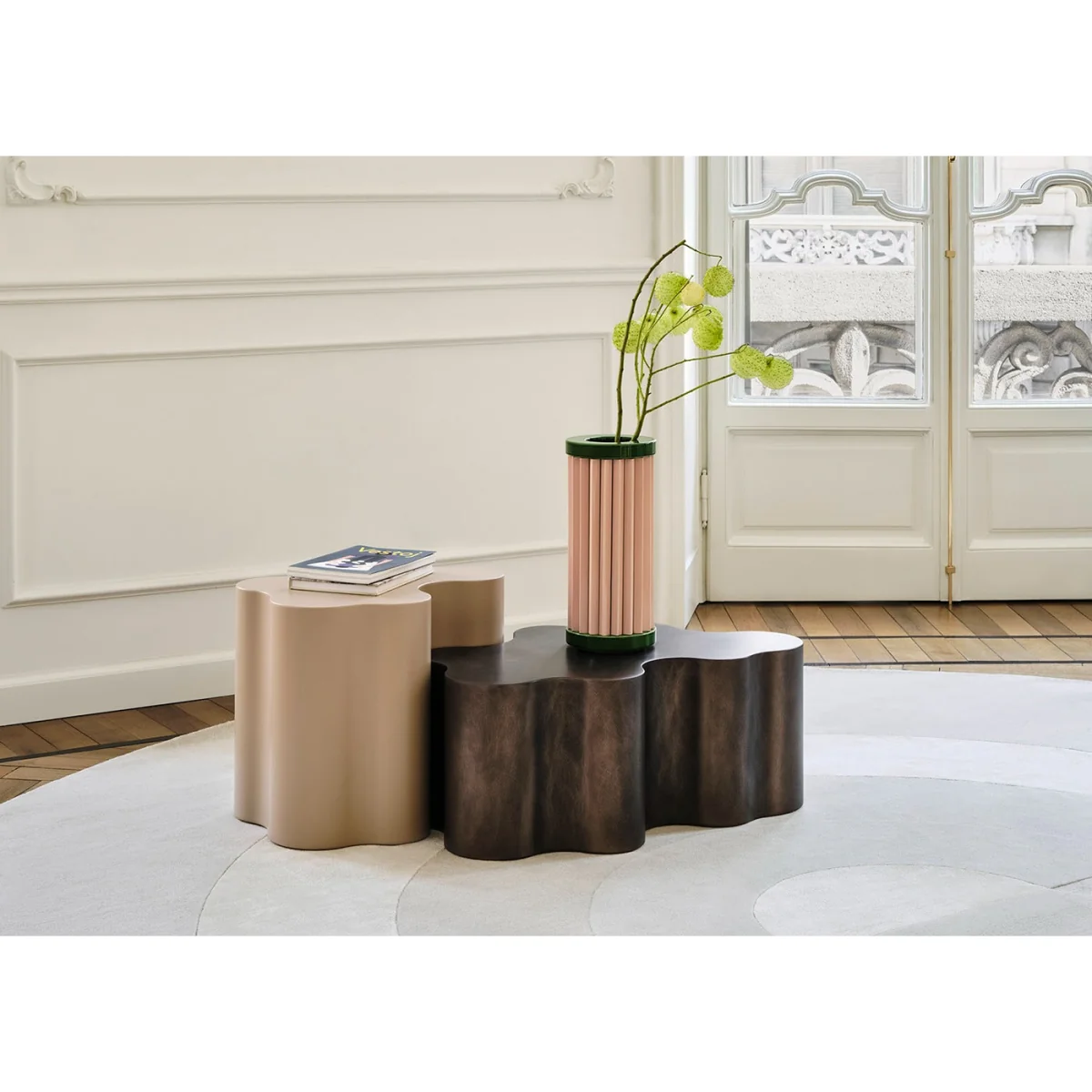 Saba Italia Teatro Magico Low Table Set Quartz Grey & Silk Grey – image 2