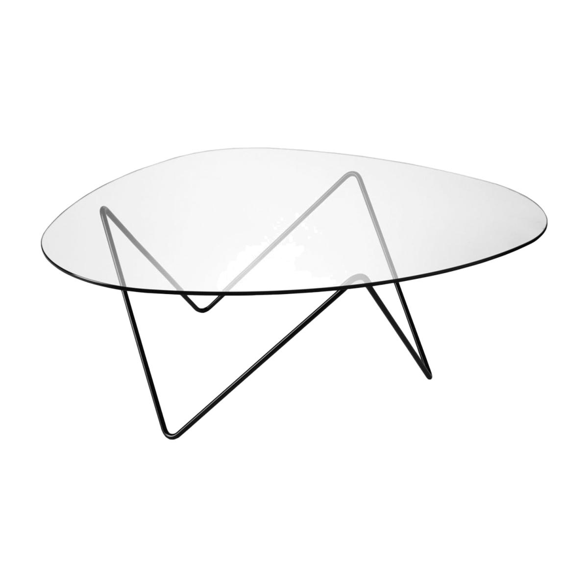 Gubi Pedrera Coffee Table with Black Base