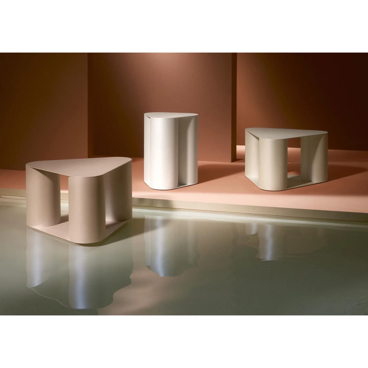 Saba Italia Tres Low Table Honey Shell 36cm – image 2