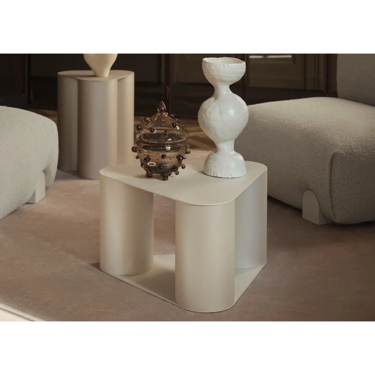 Saba Italia Tres Low Table Honey Shell 36cm – image 3