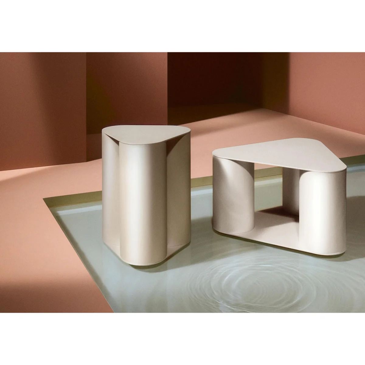 Saba Italia Tres Low Table Honey Shell 36cm – image 7