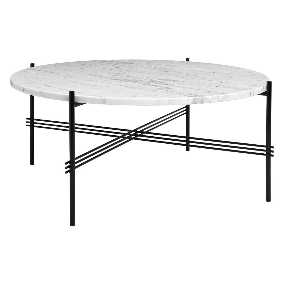 Gubi TS Coffee Table Large in Neutral White Travertine – image 2