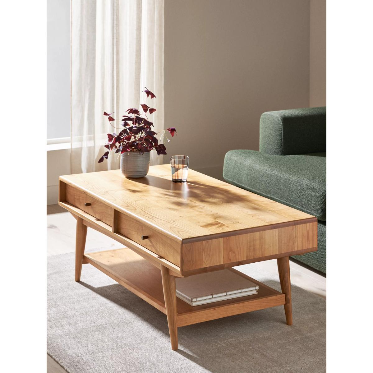 John Lewis Wycombe 2 Drawer Storage Coffee Table, Cherrywood – image 2