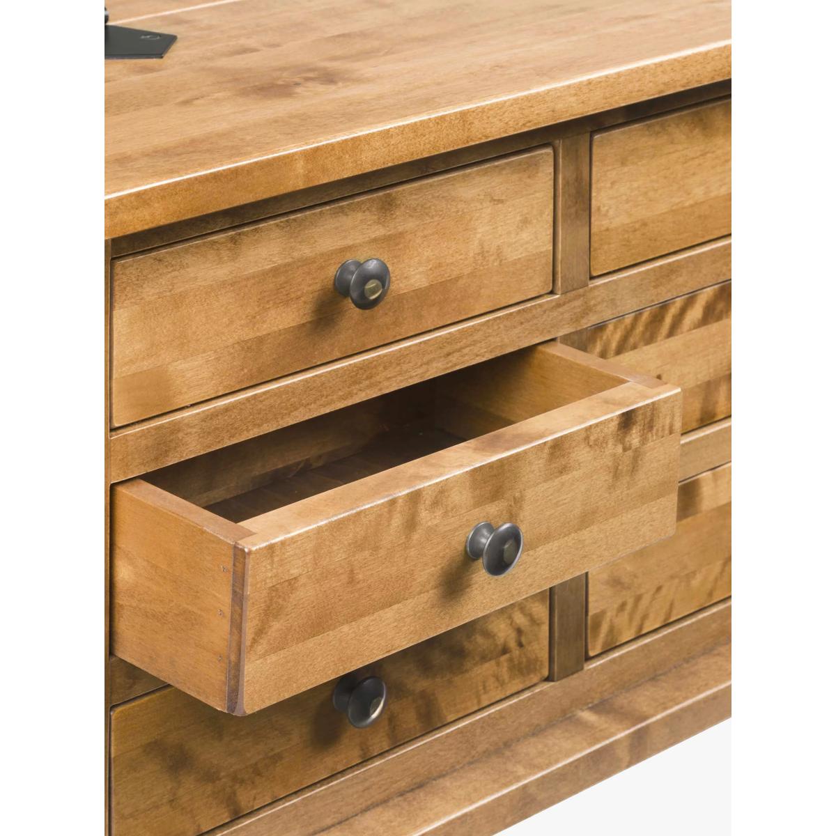 Laura Ashley Garrat 9 Drawer Coffee Table, Honey – image 5