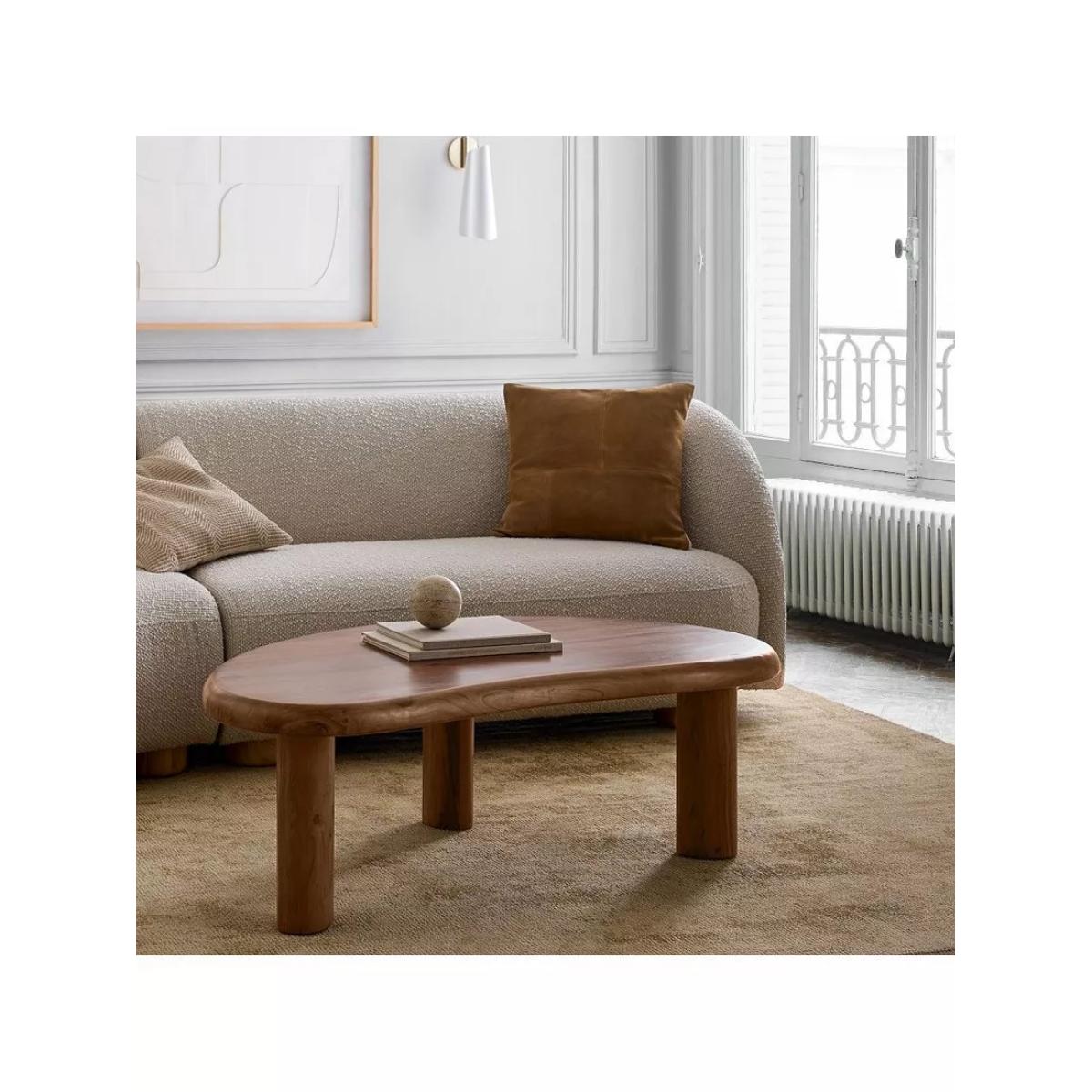 west elm Cannellini Acacia Wood Coffee Table, Cool Walnut – image 2