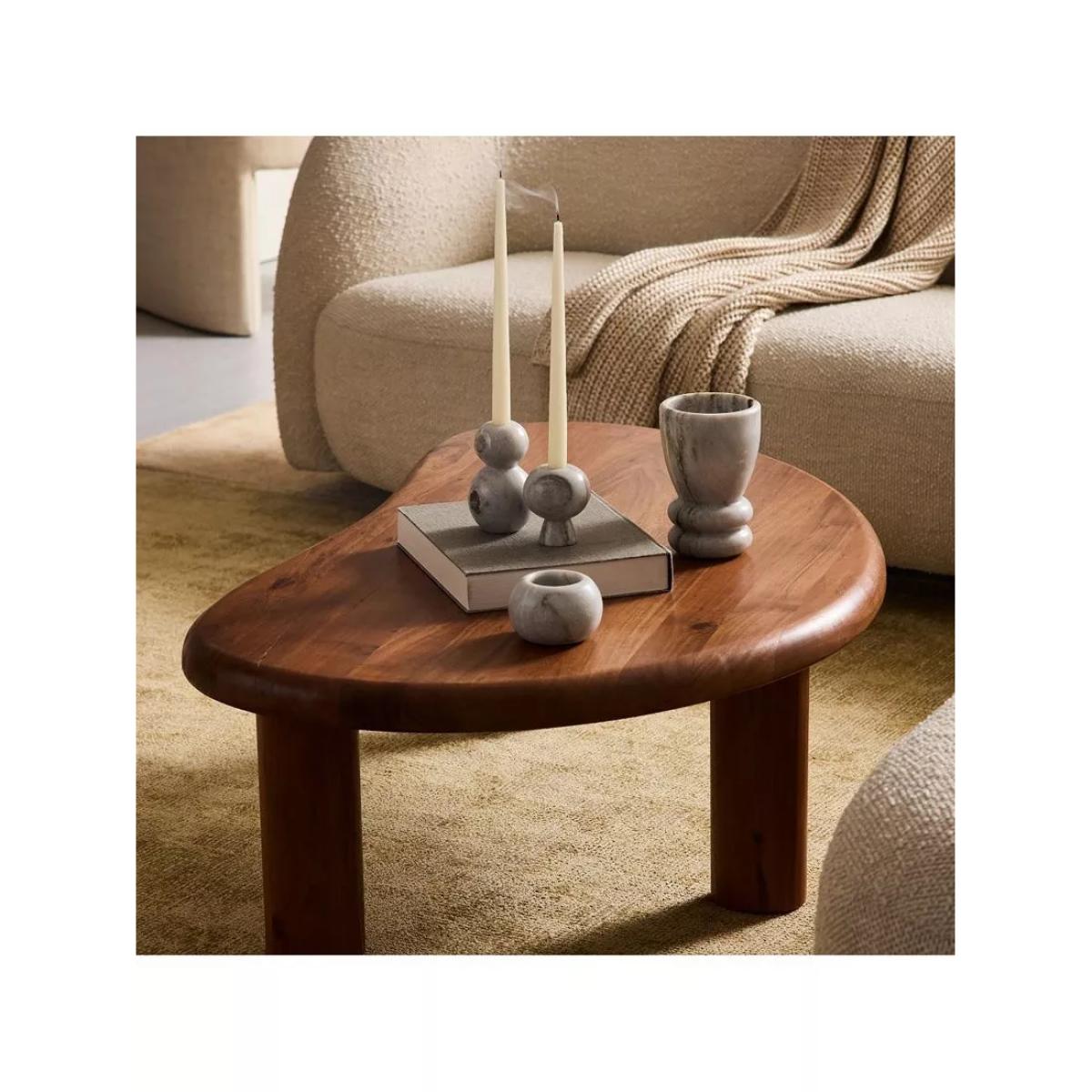 west elm Cannellini Acacia Wood Coffee Table, Cool Walnut – image 3