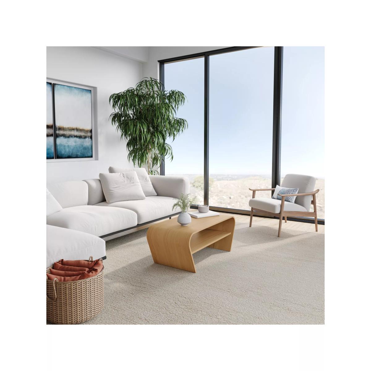 Tom Schneider Taper Coffee Table, Oak – image 2