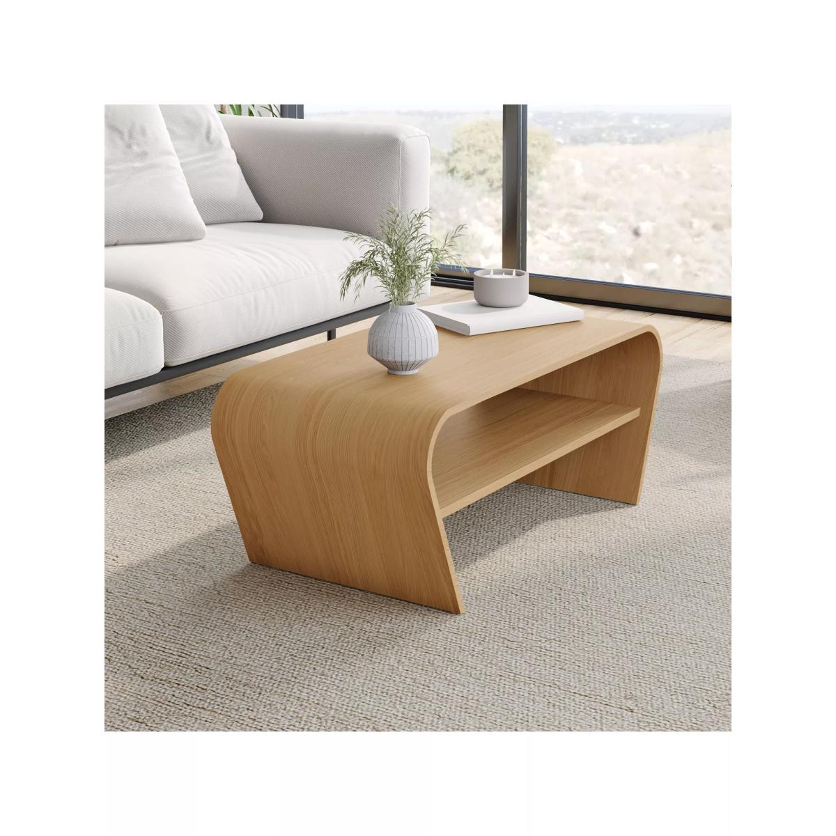 Tom Schneider Taper Coffee Table, Oak – image 3