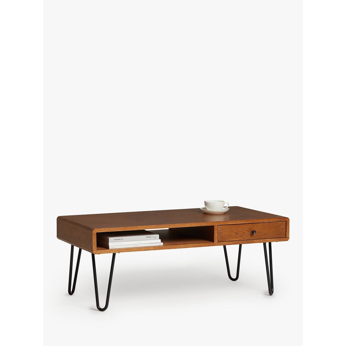 John Lewis & Partners Hairpin Coffee Table, Dark Oak – image 1