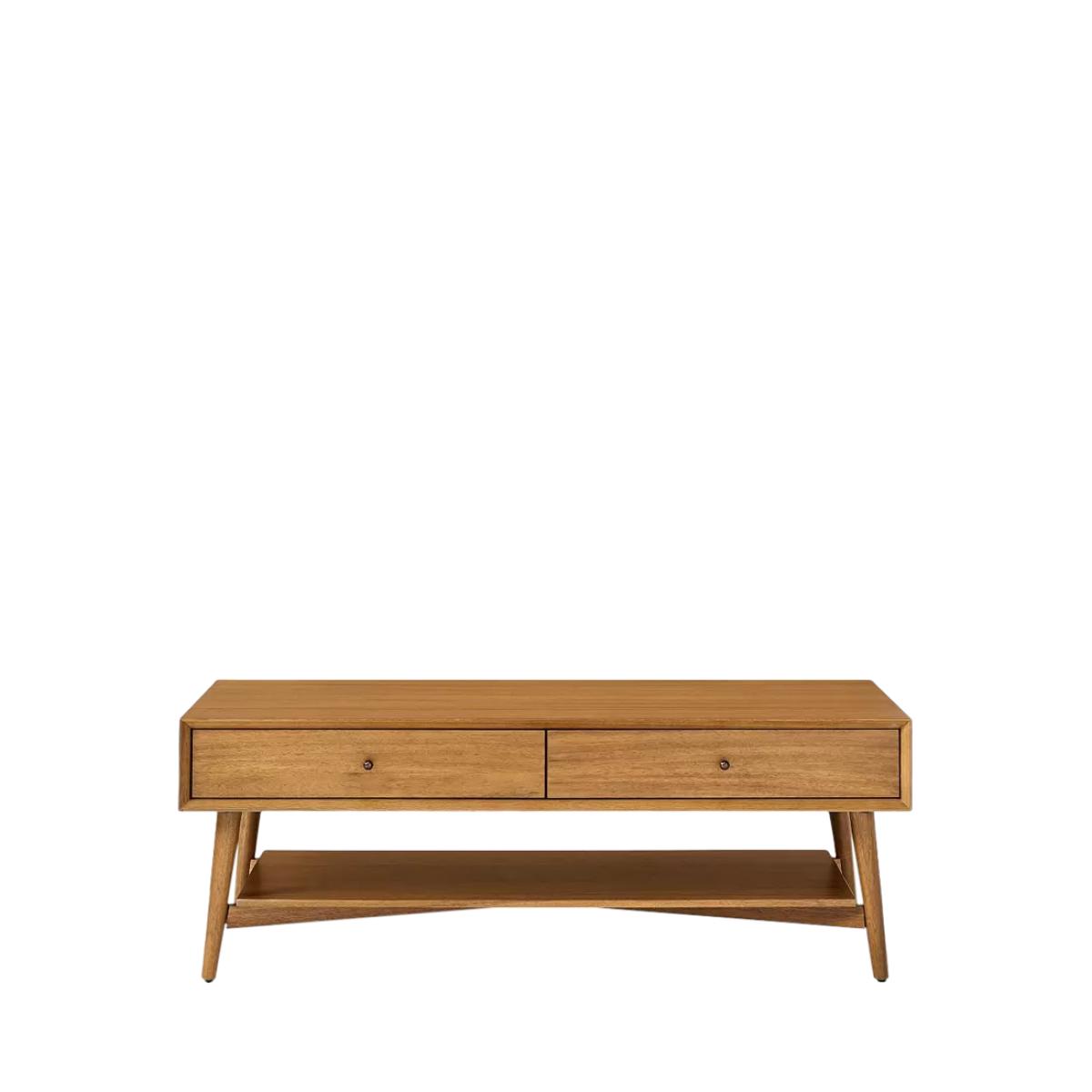 west elm Mid-Century Wood Coffee Table, Natural – image 5
