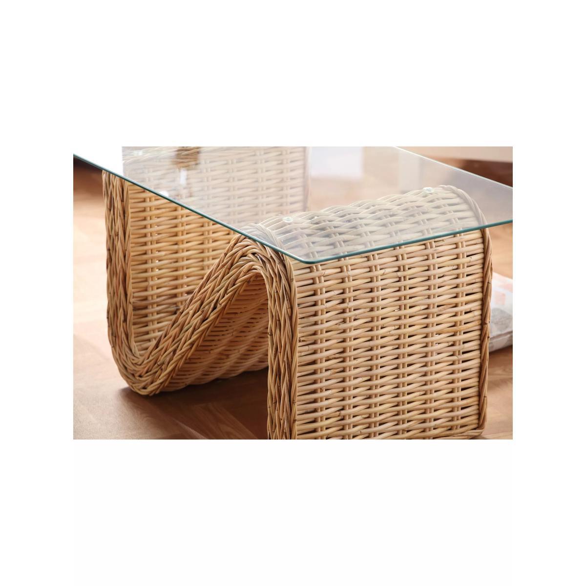 Desser Raffles Rattan Coffee Table, Natural – image 3