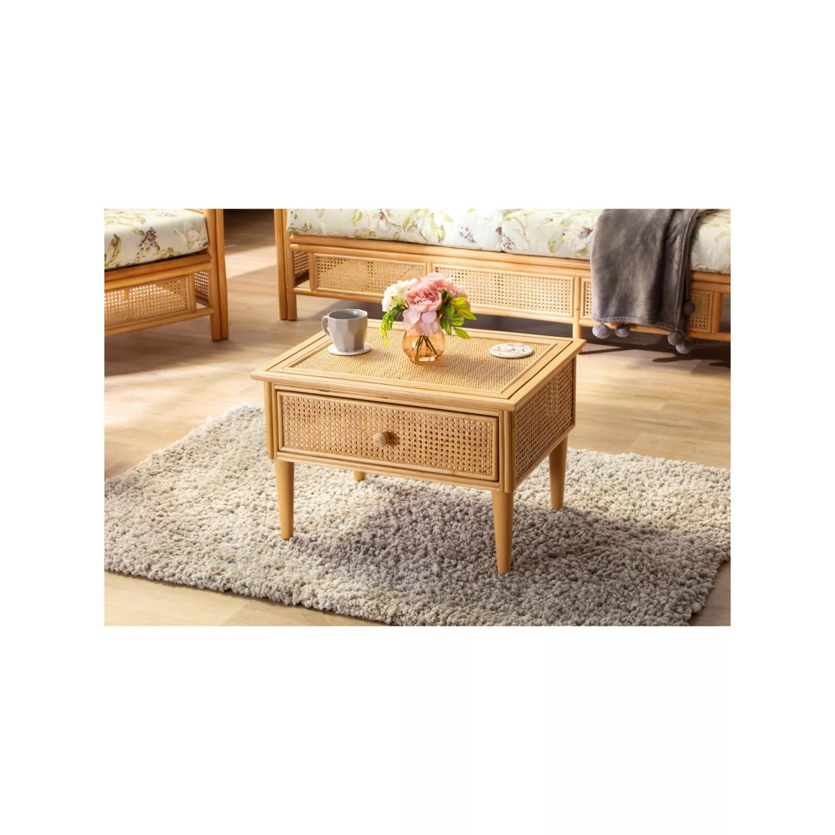 Desser Chester Rattan Coffee Table, Natural – image 3