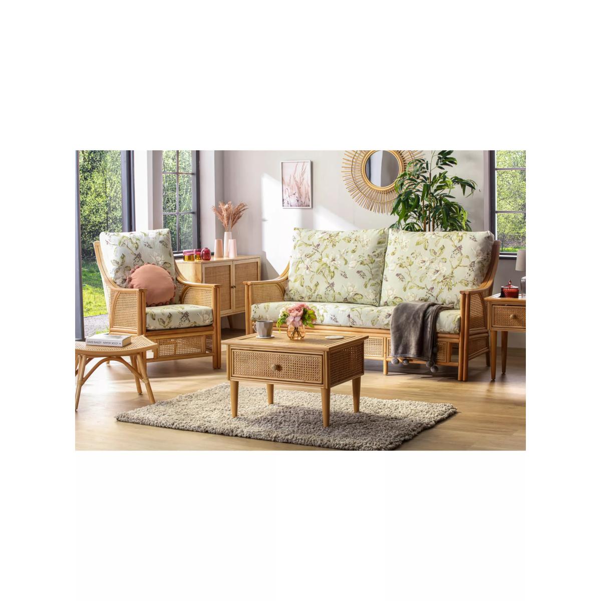 Desser Chester Rattan Coffee Table, Natural – image 8