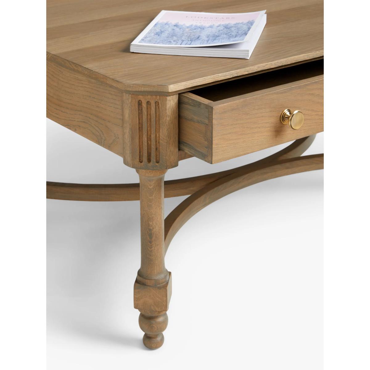 John Lewis Clemence Storage Coffee Table, Greyed Oak – image 3