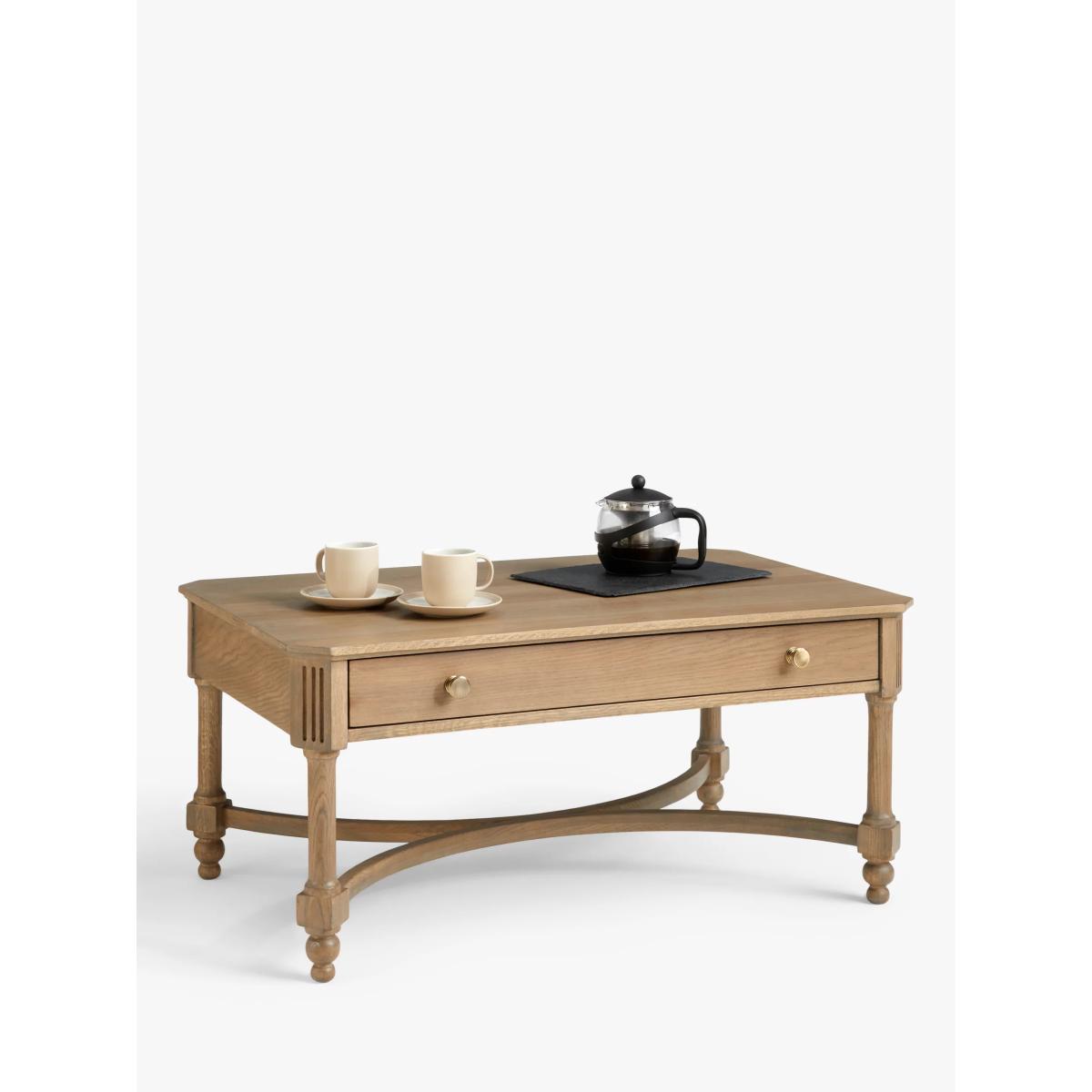 John Lewis Clemence Storage Coffee Table, Greyed Oak – image 4