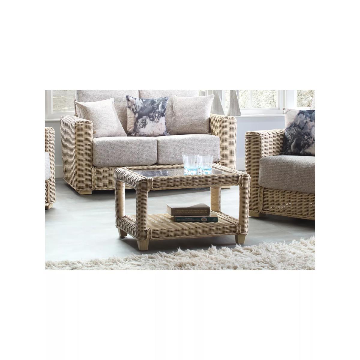 Desser Burford Rattan Coffee Table, Natural – image 2
