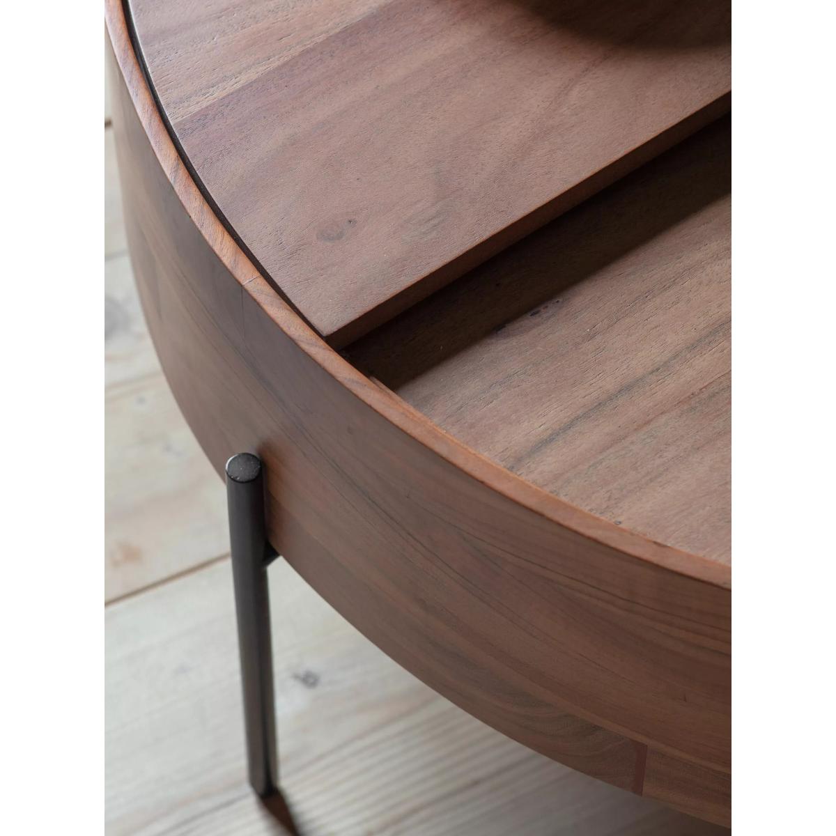 Gallery Direct Rimini Storage Coffee Table, Acacia – image 3