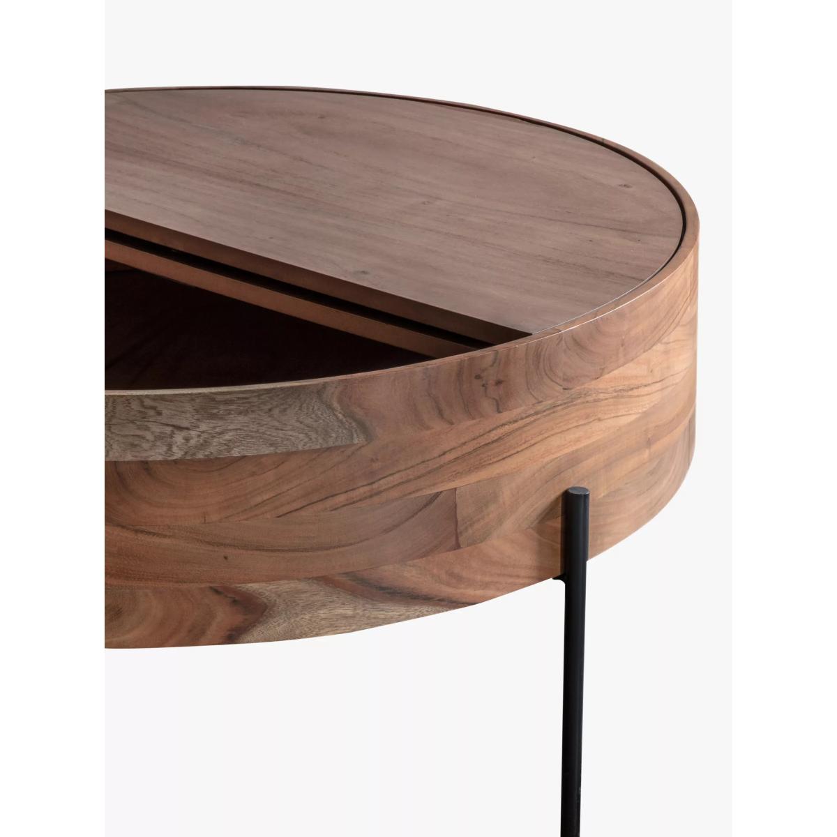 Gallery Direct Rimini Storage Coffee Table, Acacia – image 5