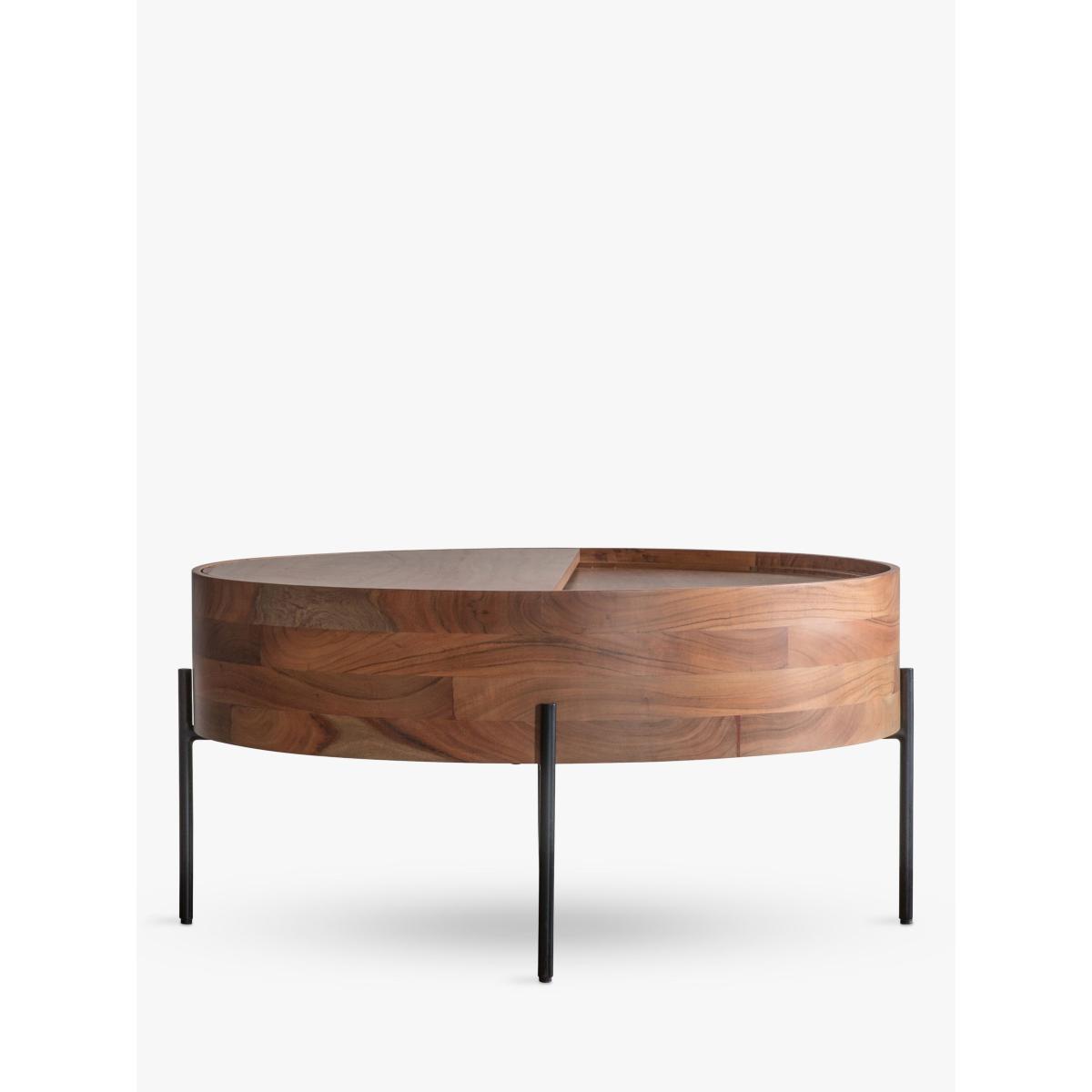 Gallery Direct Rimini Storage Coffee Table, Acacia – image 6