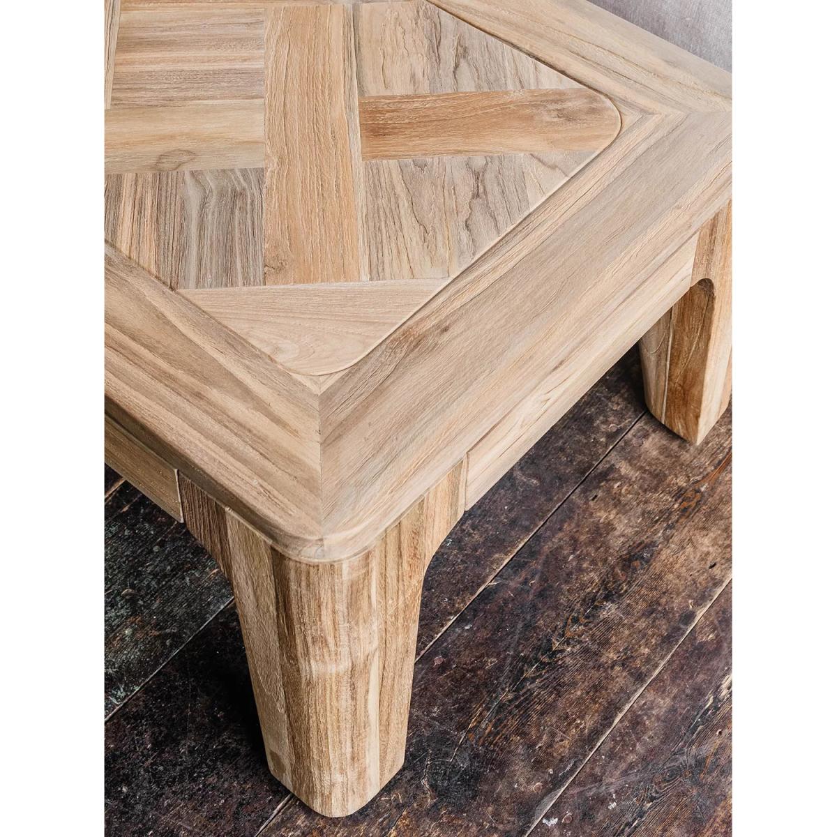 Lulworth Reclaimed Teak Coffee Table, Natural – image 2
