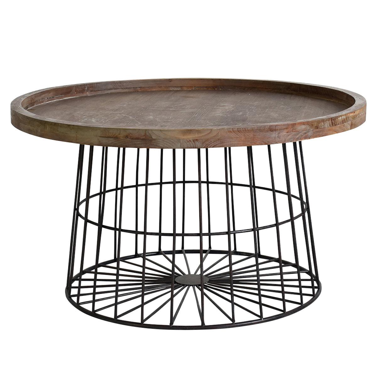 Menzies 80cm Round Dark Wood Round Coffee Table – image 2