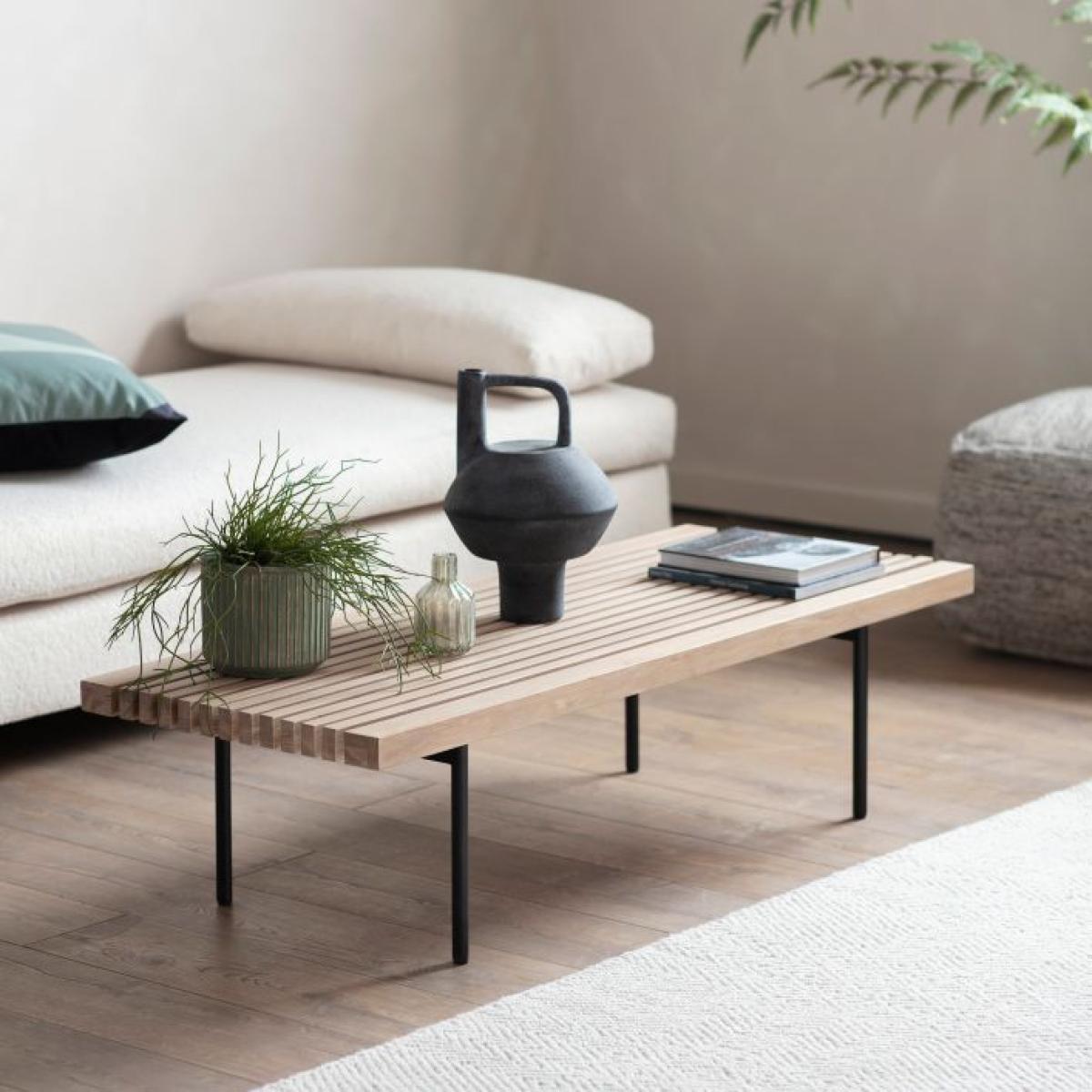 Okayama 133cm Rectangle Oak Coffee Table - Natural – image 1