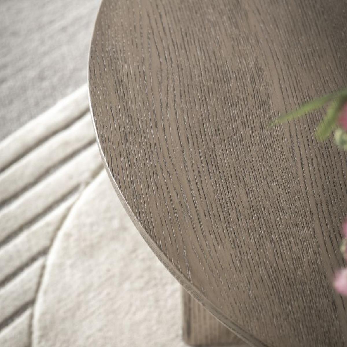 Craft Oak Round Coffee Table - Smoked – image 3