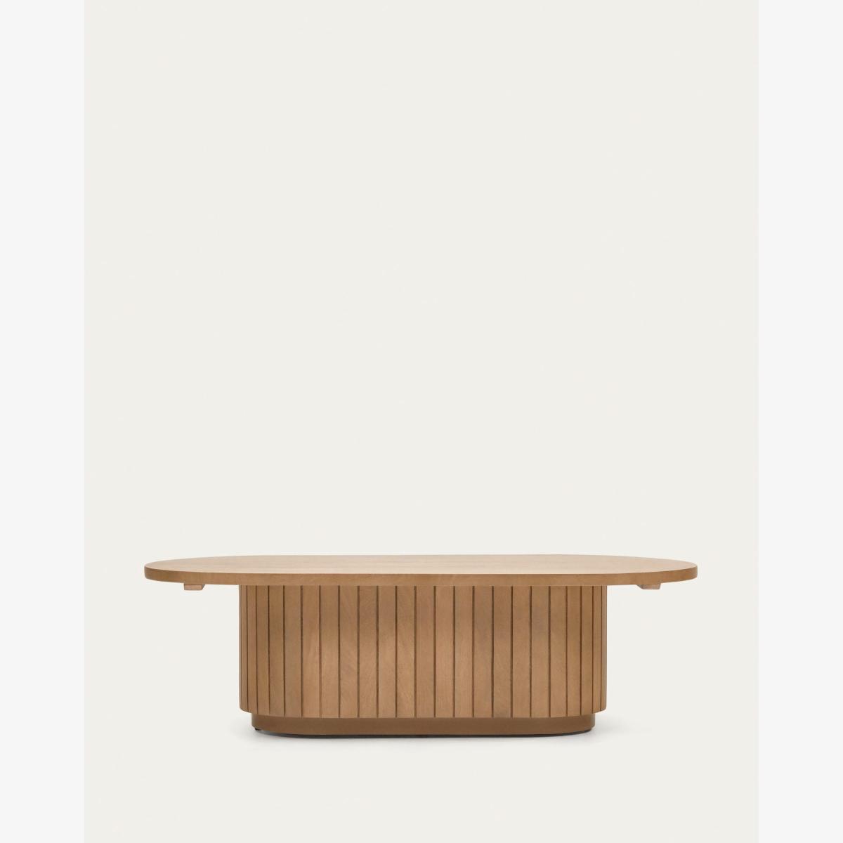 Licia solid mango wood coffee table, 120 x 60 cm – image 1