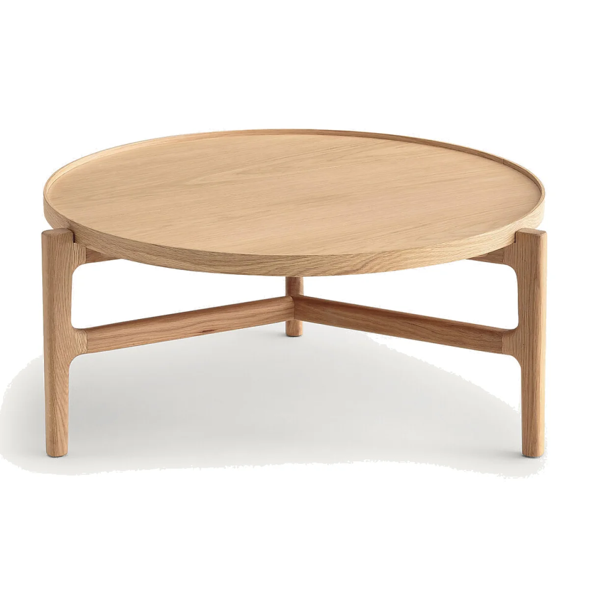 Alyasa Coffee Table in Oak Veneer Diameter 94cm – image 1