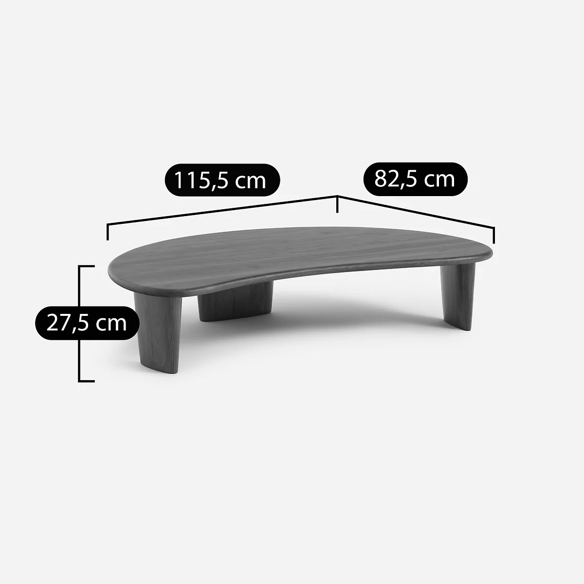 Guimel Solid Walnut Coffee Table – image 9