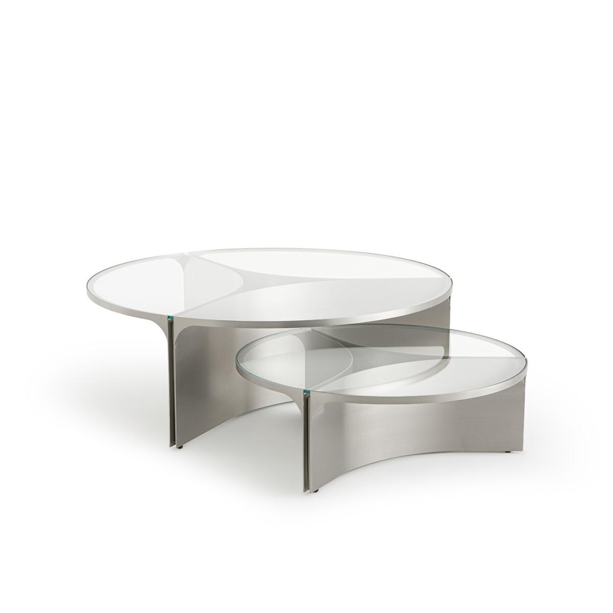 Gira Large Glass and Metal Coffee Table – image 6